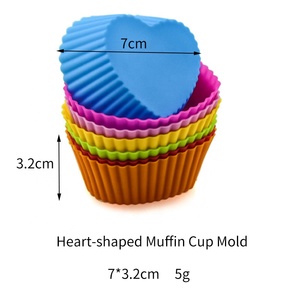 DM333 Khuôn Lót Bánh <span class=keywords><strong>Cupcake</strong></span> Bánh Ngọt Bánh Ngọt Tráng Miệng Không Chứa BPA Tùy Chỉnh Khuôn Silicon Cốc Muffin Để Nướng Nhựa Epoxy - Product Image 5