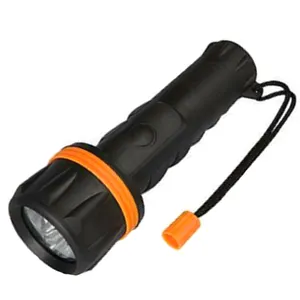 Kseibi Shockproof Rubber Torch Waterproof 7 LED Rubber Flashlight