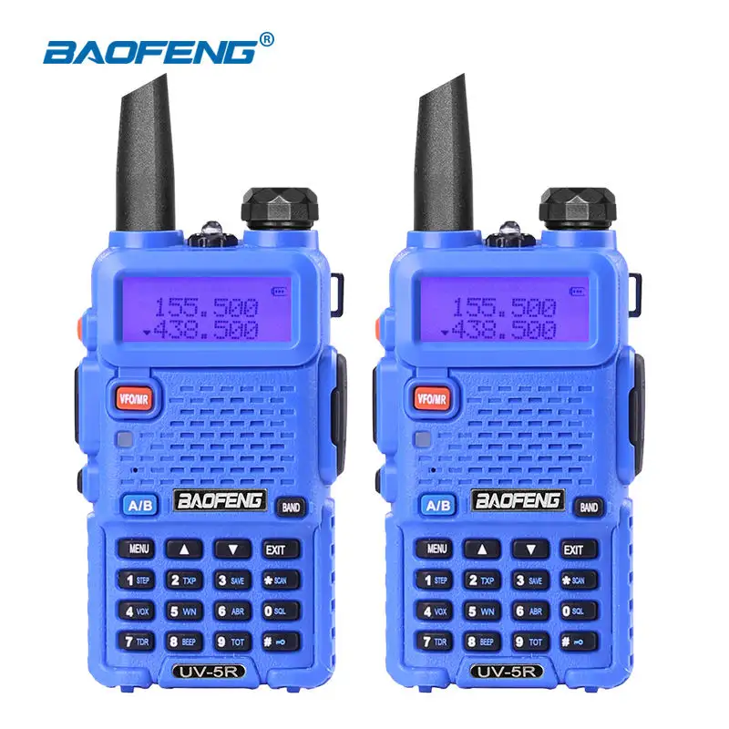 Desain khusus yang banyak digunakan UV5R Radio genggam VHF 136-174MHz UHF 400-520MHz genggam Walkie Talkie Hf Transceiver