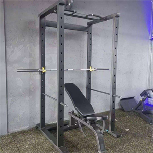 Logotipo personalizado Power <span class=keywords><strong>Rack</strong></span> plegable y ajustable de acero equipo de gimnasio Durable levantamiento de pesas Squat <span class=keywords><strong>Rack</strong></span> <span class=keywords><strong>jaula</strong></span> para gimnasio - Product Image 4