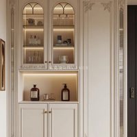 Meubles de cuisine modulaires en bois massif écologiques personnalisés, garantie 5 ans, buffet intégré mural, villa, maison entière