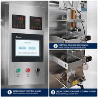 Volledig automatische zijdelingse verzegelingsmachine voor vloeistoffen met PLC-besturingssysteem voor yoghurt, melk, ketchup, sap, kokoswater, ijswater