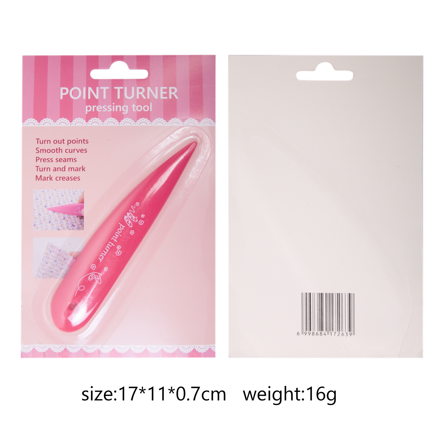 Custom Point Turner & Seam Creaser Press Marking Finger Presser Handy Tool for Sewing Tailor Needlework Crafts · image 6