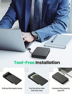 Ugreen USB C ổ cứng bao vây USB 3.<span class=keywords><strong>1</strong></span> Gen <span class=keywords><strong>1</strong></span> để SATA III 5Gbps cho 2.5 inch SSD & HDD 9.5mm 7mm Ổ cứng gắn ngoài trường hợp - Product Image 5
