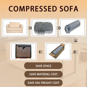 فوم مضغوط معبأ بالفراغ أريكة قابلة للتحويل قابلة للطي لغرفة المعيشة تصميم موفر للمساحة - Product Image 4