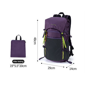 Professionele Outdoor Waterdichte Nylon Rugzak Lichtgewicht Opvouwbare Grote Capaciteit Flap Top Voor Reizen Trekking Bergbeklimmen - Product Image 2