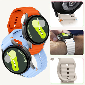 Correa de Silicona para Reloj <span class=keywords><strong>Samsung</strong></span> 7 6 <span class=keywords><strong>5</strong></span> Pro 44mm 40mm 45mm, Brazalete Deportivo para Galaxy <span class=keywords><strong>Watch</strong></span> 6 Classic - Product Image 2