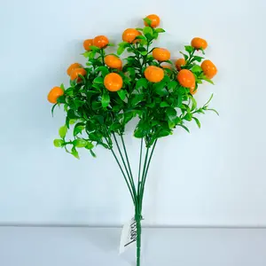 Lusiafinferior artificiais frutas legumes oco, frutas laranja, flores arranjos, plantas decorativas, decoração para casa