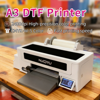 NUOYU Novedades: Impresora DTF Automática de 30 cm para Tintas Pigmentadas A3, Máquina de Impresión de Camisetas y Todo Tipo de Textiles con Horno