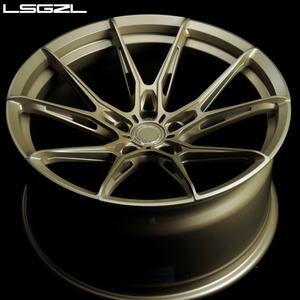 LSGZL Roue forgée en alliage d'aluminium concave profonde Jante noire Roues de voiture de tourisme pour Corvette C7 C8 - Product Image 2