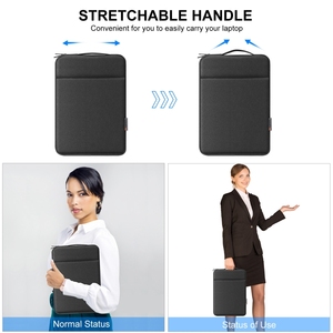 <span class=keywords><strong>Mejor</strong></span> venta HAWEEL Laptop Sleeve Case Zipper Maletín Bolsa con asa para 15-16,7 pulgadas Laptop Tablet Case Bolsa de transporte - Product Image 4