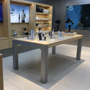 hot sales electronics store display table commercial promote store interior design for unmanned drone shop