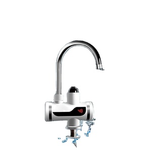 Robinet d'eau chaude instantanée électrique en acier inoxydable pour cuisine, avec chauffage 3000W, design moderne, utilisation en chambre, garantie 3 ans - Product Image 1