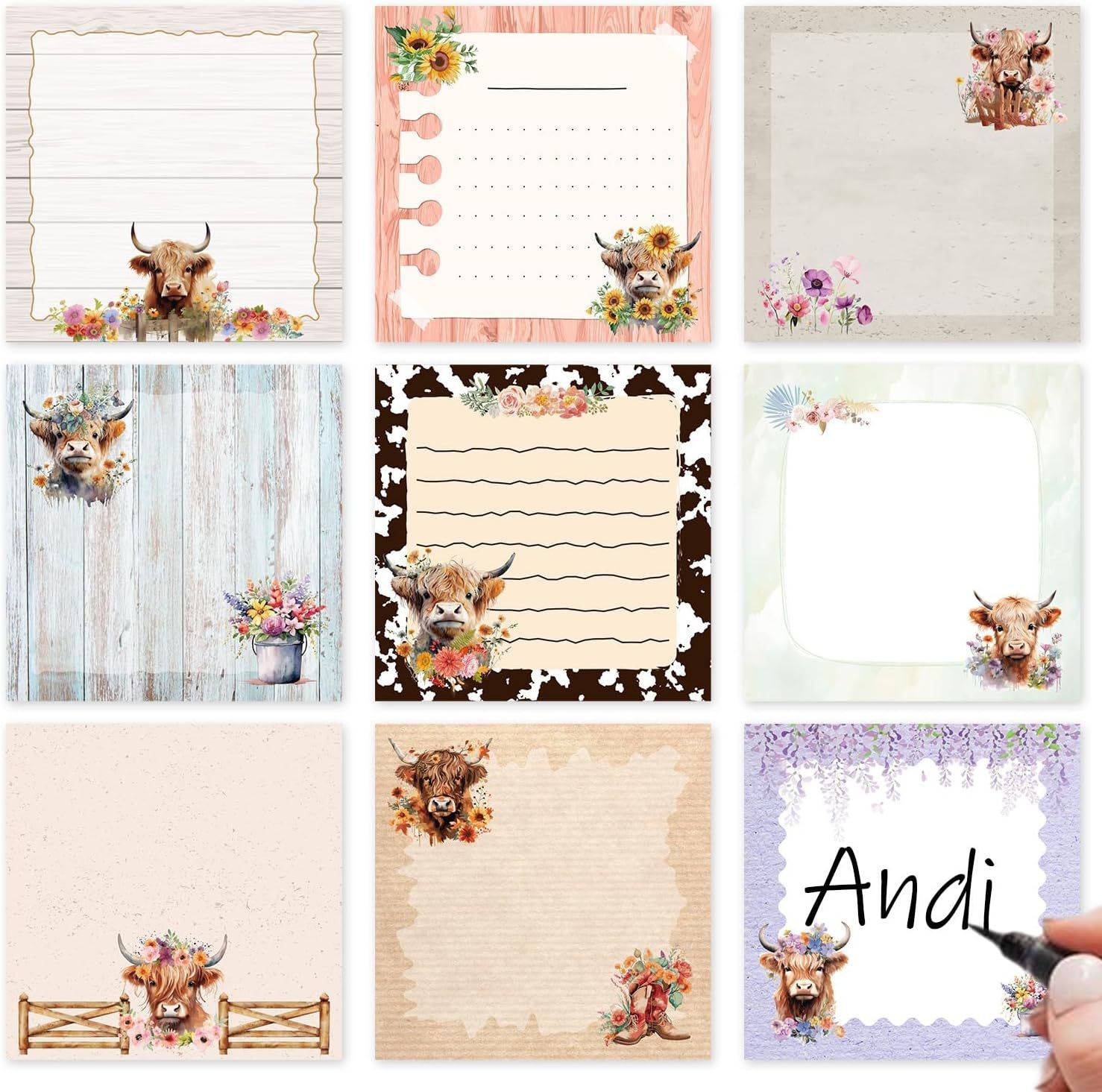 03-9 Pads/Pack/9 couleurs