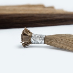 Extensions de cheveux humains vierges russes doublement étirés en gros avec pointe micro K et liaison à la <span class=keywords><strong>kératine</strong></span> - Product Image 4