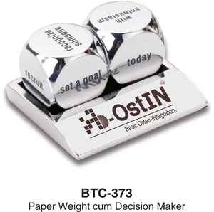 Presse-papiers en métal avec dés de motivation, pour bureau, cadeau d'entreprise - Product Image 5