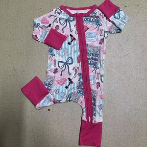 ODM Vente en gros de gigoteuses pour tout-petits en fibre de bambou imprimées sur mesure, à double volant et fermeture éclair, pour enfants Princesse - Product Image 5