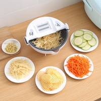 Multifunctionele Keuken Gereedschap Keuken Accessoires Handleiding Magie Fruit Slicer Cutter Machine Speedy Eten Groente Chopper