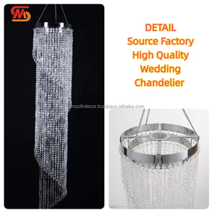 Soporte de Candelabro Redondo de Seda Artificial Liso para Bodas, Cortina de Cuentas Colgante, Soportes de Fondo Curvos para Eventos y Fiestas - Product Image 2