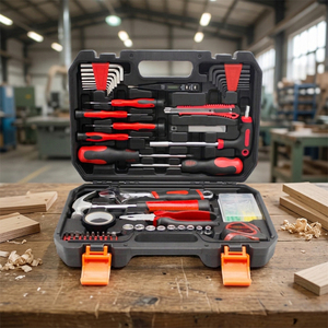 Wholesale 81Pcs Carbon Steel Home Repair <b>Tool</b> <b>Set</b> with Hard Case DIY Gift Household <b>Tool</b> <b>Set</b> - Product Image 2