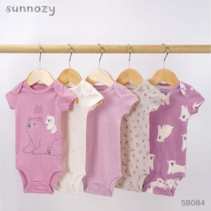 Body per Neonati a Maniche Corte, Tema Animali, Stile Coreano, Unisex, in Cotone, per Tutte le Stagioni, Produzione all'Ingrosso/OEM - Product Image 3
