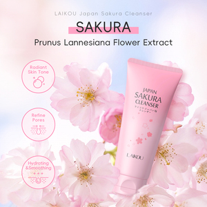 Laikou Japon Sakura 100g Mousse Nettoyante Douce Mousse Nettoyante Visage à l'Acide Hyaluronique Crème Anti-Rides - Product Image 6