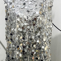 Robe de soirée scintillante à paillettes argentées, dos nu, personnalisée, marque privée, paillettes, sexy, mini robe de bal, robe de fête pour femmes, mode