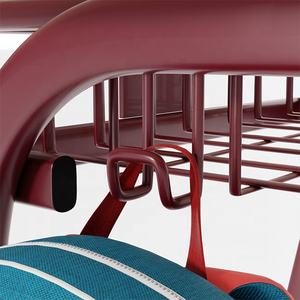 Ensemble bureau et chaise pour étudiant à hauteur fixe, table d'étude en métal pour l'école primaire et l'école à domicile - Product Image 2