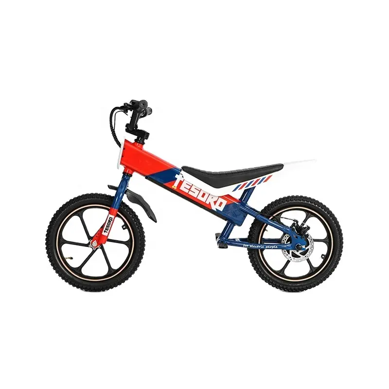 จักรยานไฟฟ้าสำหรับเด็กมอเตอร์350วัตต์จักรยานทรงตัวสำหรับเด็กมอเตอร์ไฟฟ้าขนาด16นิ้วผลิตจาก2023