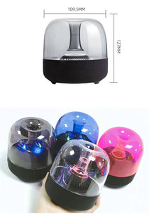 Mini Altavoz Inalámbrico F7 con Luz LED, Cristal Transparente, <span class=keywords><strong>Sonido</strong></span> Envolvente 3D <span class=keywords><strong>para</strong></span> Automóvil, con Micrófono Integrado - Product Image 2