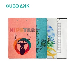Subbank Sublimation Folders File Clipboard Blank Custom Logo A4 A5 PU Leather Sublimation Clipboards