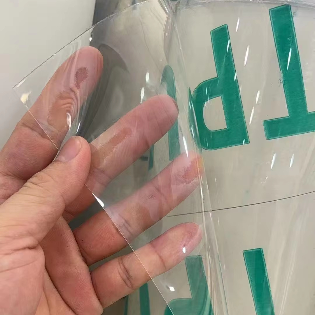High Quality Transparent TPU Stretch Film 0.1-0.48 mm Customized Thickness Customized Size Wear-resistant and Waterproof.