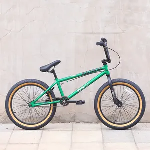 Sıcak ucuz yüksek kaliteli OEM Bmx bisiklet bisiklet V fren çelik çerçeve tek hız Bmx 20 "Bmx bisiklet