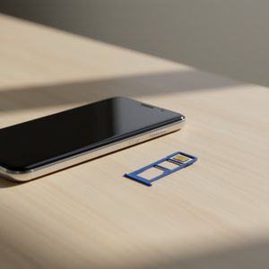 Tiroir pour carte SIM et microSD pour Samsung Galaxy A02S A03S bleu - Product Image 3