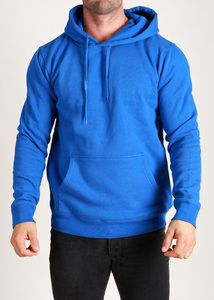 เสื้อมีฮู้ดแบบสวมหัวทรงเข้ารูปสำหรับผู้ชายเสื้อมีฮู้ดสำหรับใส่ไปยิมในฤดูหนาวปกเสื้อทำจากโพลีเอสเตอร์/ ผ้าฝ้ายย้อมสีล้วน - Product Image 3