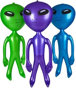 Muñeco Alienígena Inflable Verde con Ojos Grandes para Niños, Compañero de Sueños Espaciales - Product Image 4