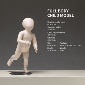 Mannequin Enfant Entier en Fibre de Verre FRP de Haute Qualité Lavinia, Tête de Mannequin Style Européen Original, Pose Debout pour Boutique - Product Image 3