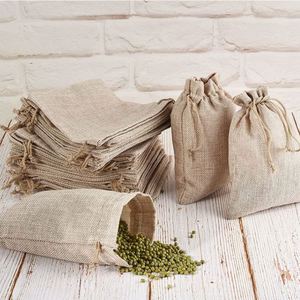 Wholesale Jute Drawstring Bag Burlap Gift Bag - Product Image 2