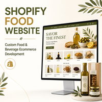 Développement de site Web de vente de produits alimentaires et de boissons sur Shopify, compatible Internet, avec React Native et Flutter pour Web/Mobile (MAC/Linux) - LionCreate