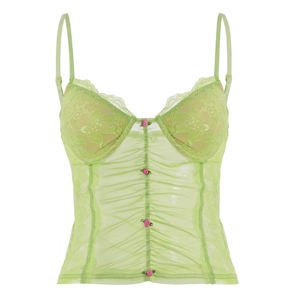 Nueva Camisola de Verano al por Mayor para Mujer, Sexy, con Encaje y Malla Transparente, Ajustada y a la Moda - Product Image 6