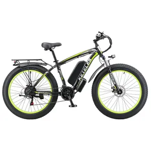 Adults Electric Bike With 1000W Motor 17.5AH 26x4.0 Inch Fat Tire E-Bike Drop Shipping Available Electric Bicycle