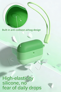 Étui en silicone souple de haute qualité avec dégradé de couleurs tendance, moulé sur mesure pour <span class=keywords><strong>AirPods</strong></span> Pro <span class=keywords><strong>3</strong></span> (2025). 360 °   Protection complète - Product Image 6