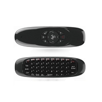 Grande réduction maintenant C120 2.4G Souris sans fil Air Mouse Télécommande pour Android TV Box Prise en charge des langues russe, latine, arabe Mini clavier
