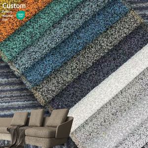 Tela de Chenilla de Alta Calidad en Existencia, Tela de Tapicería Bouclé, Tela de Malla Estampada para Cojines de Sofá - Product Image 4