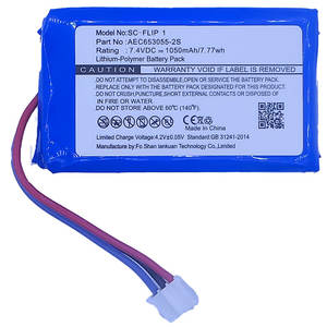 Batterie Flip 1 pour enceinte Bluetooth <span class=keywords><strong>JBL</strong></span> Flip1 Capacité suffisante 7.4v 1000mAh Batterie au lithium AEC653055-2S Batterie de remplacement - Product Image 2