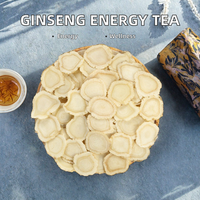 Tranches de Ginseng Américain Séché, Racine de Ginseng en Vrac, Thé Santé Énergisant, Améliore l'Endurance et l'Immunité, Tisane Personnalisée OEM, Marque Privée, Sachet