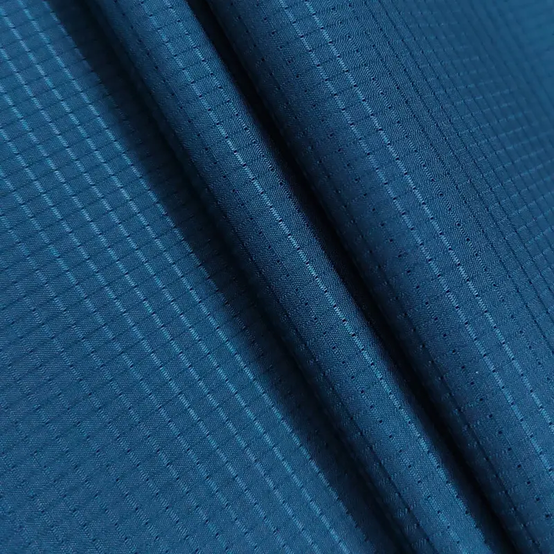 Bahar ceket için delikler ile toptan Anti UV hızlı kuru polyester yırtılmaz kumaş