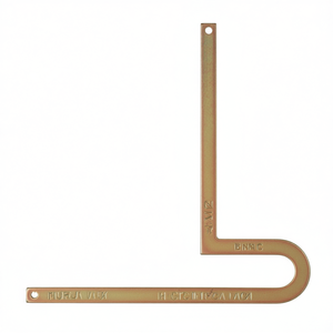Brida metálica cuadrada en forma de L de 12 pulgadas de longitud con orificios para herramientas de medición y alineación de precisión - Product Image 2