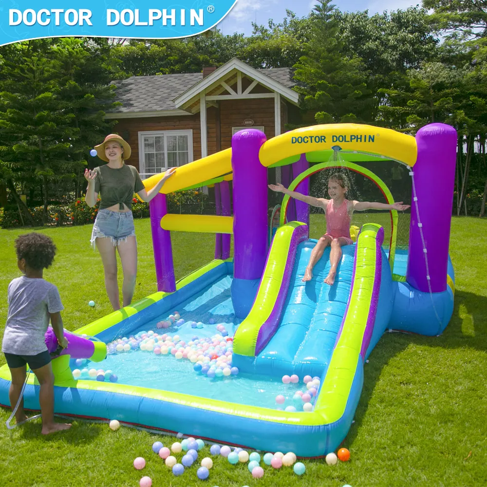 स्लाइड के साथ Inflatable कूद महल जम्पर उछाल घर बच्चों बिक्री के लिए Inflatable पानी स्लाइड पूल