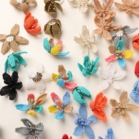 PH142 nouveau Style perle fleur Patch patchs floraux accessoires de couture décoratifs pour vêtements chaussures et sac